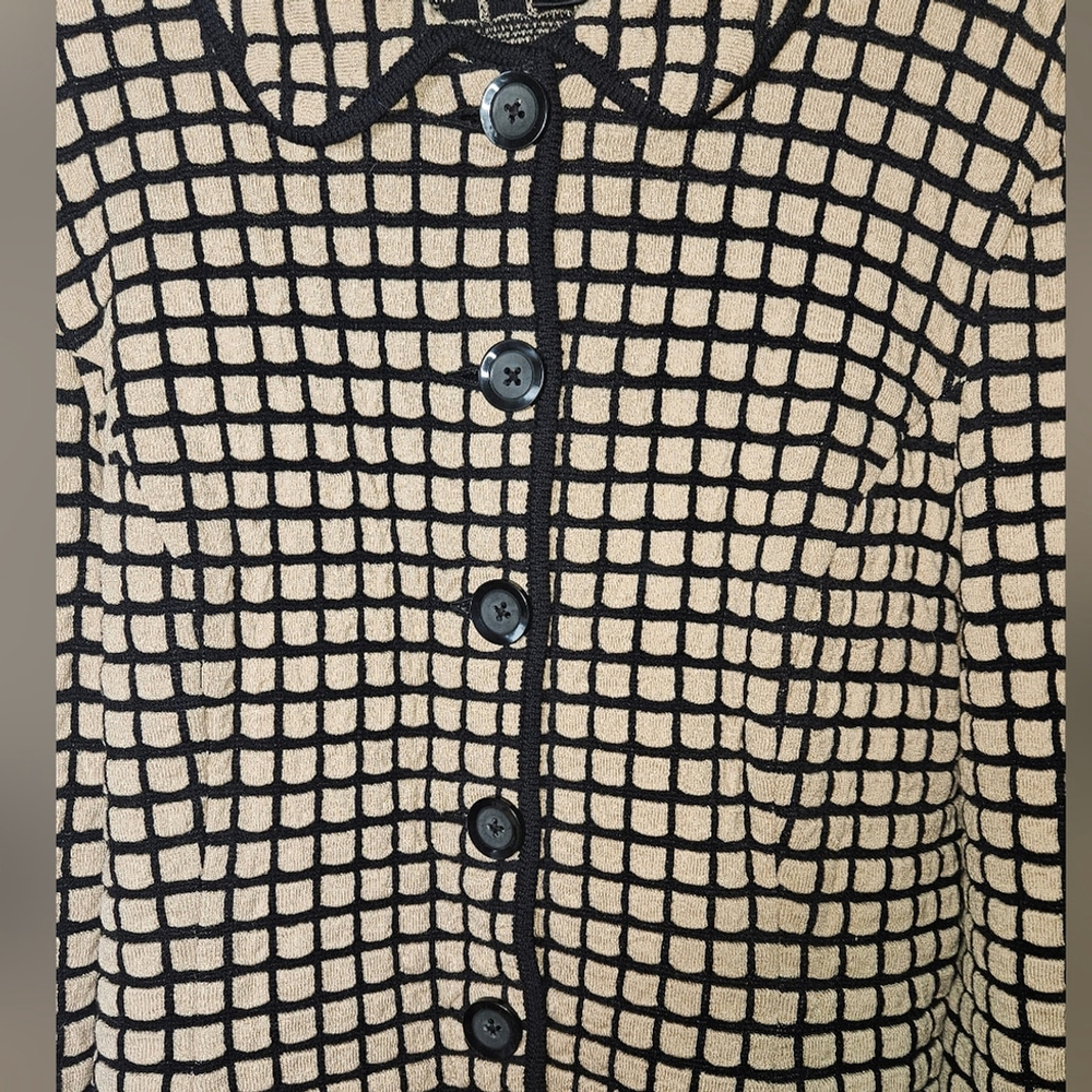 St. John Collection Wool Blend Quiltrd Knit Jacket, Size 16, EUC - Picture 5 of 9